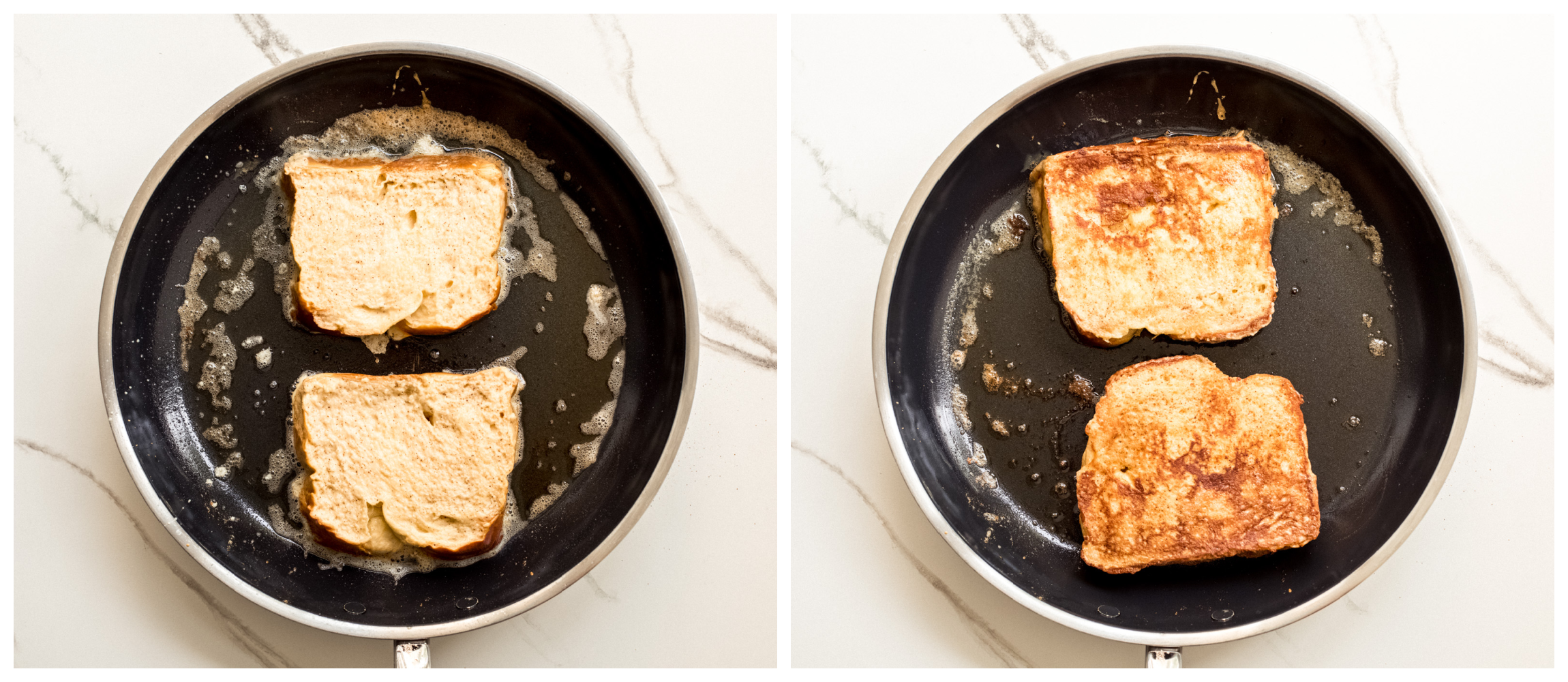 french toast in a skillet