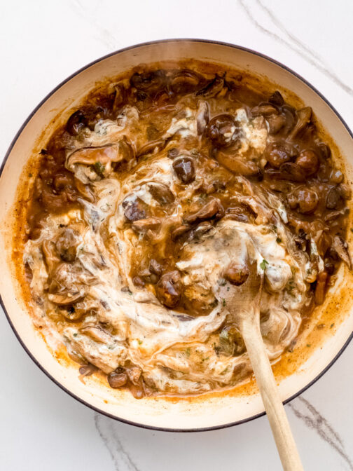 Mushroom Stroganoff (Vegetarian) - Little Broken