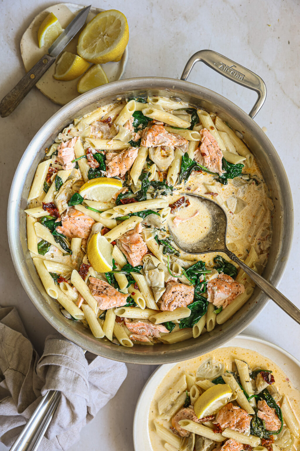 Creamy Salmon Pasta Recipe Little Broken