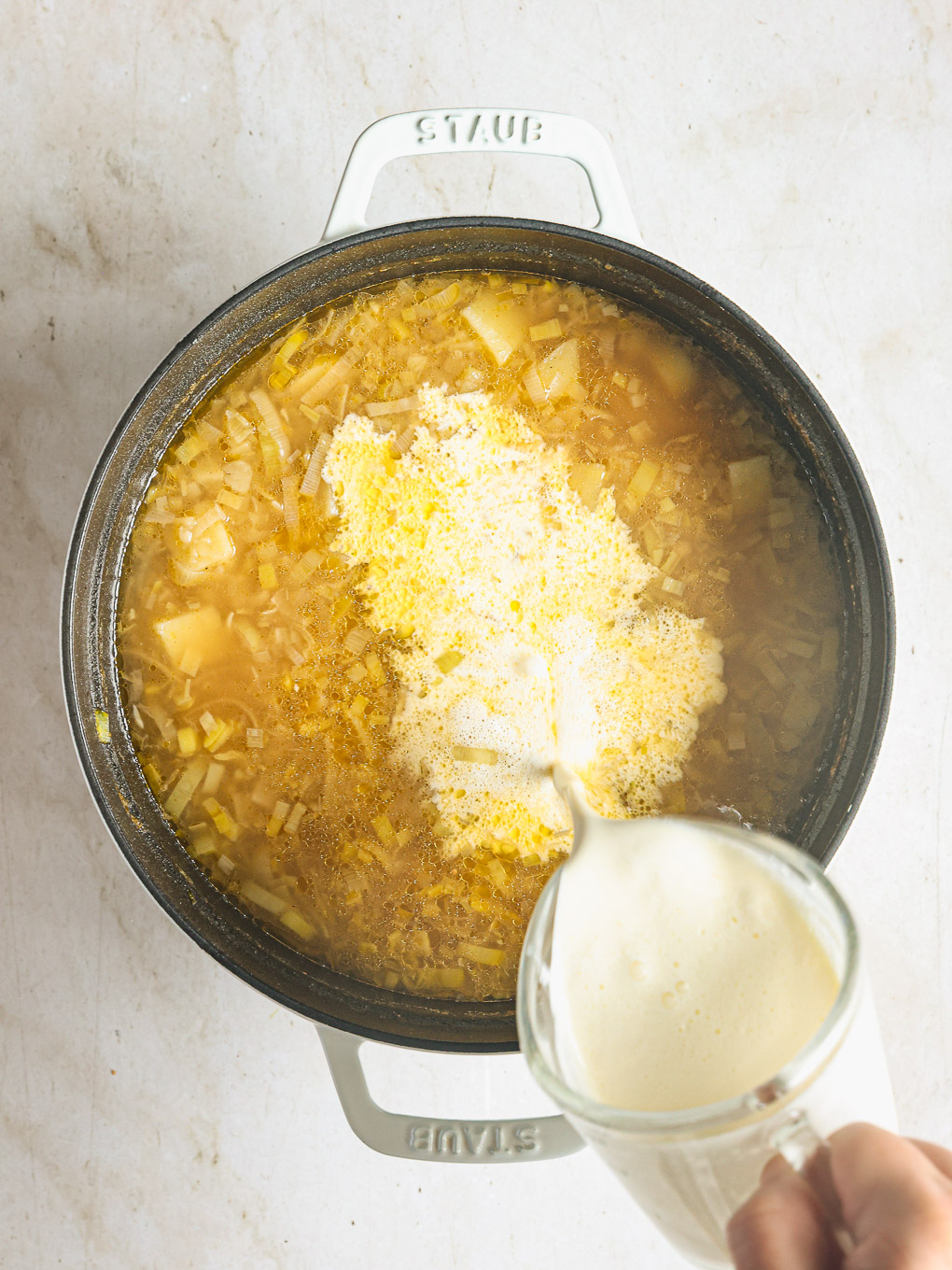 soup with cream.