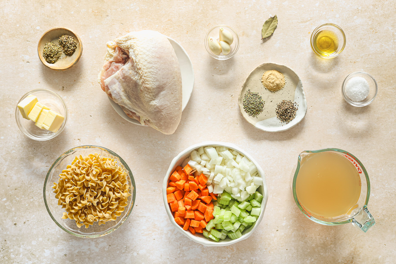 ingredients for chicken noodle soup
