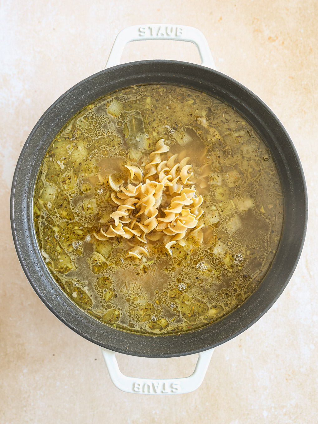 soup with noodles.