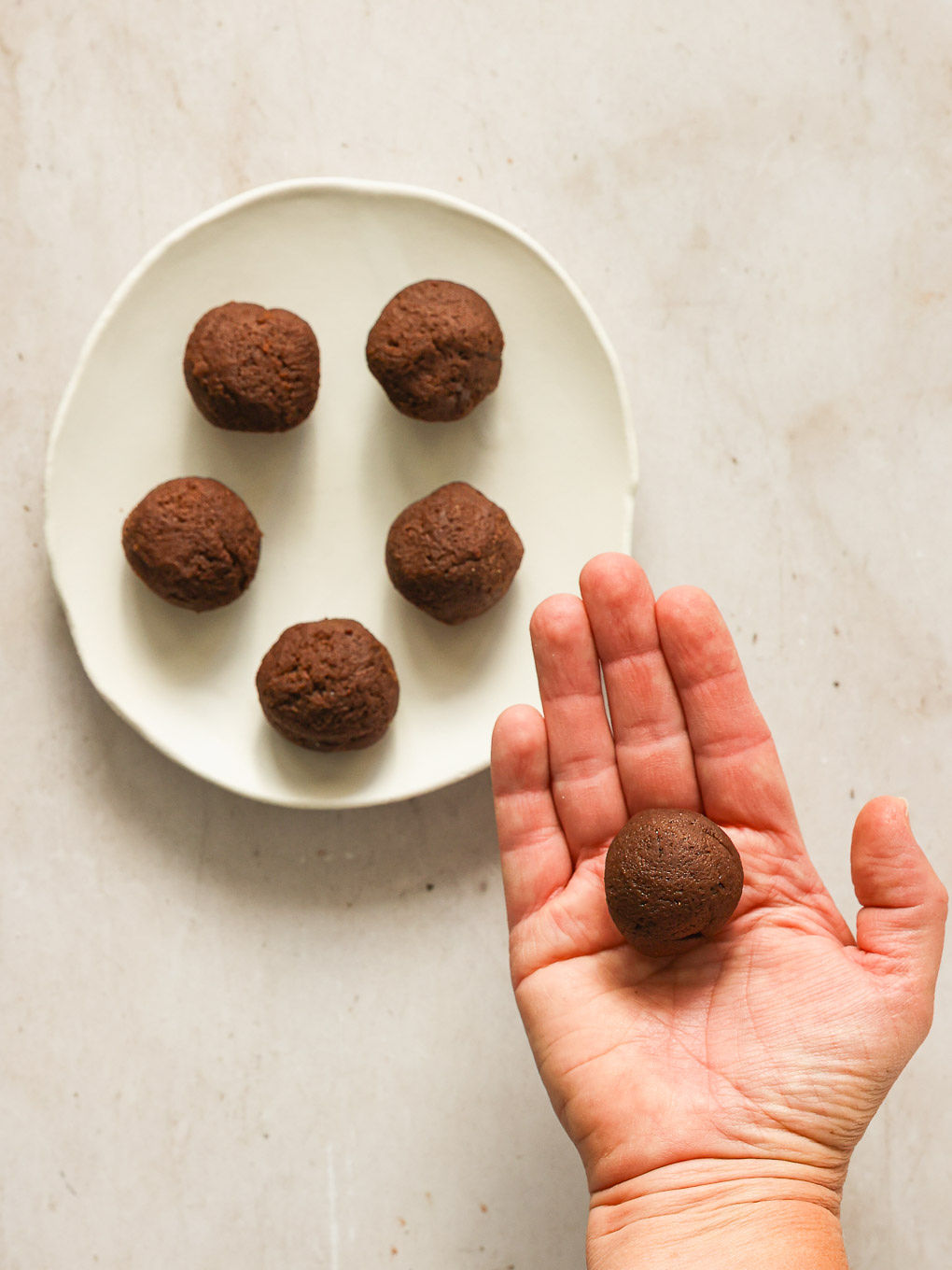 rolled cookie dough.