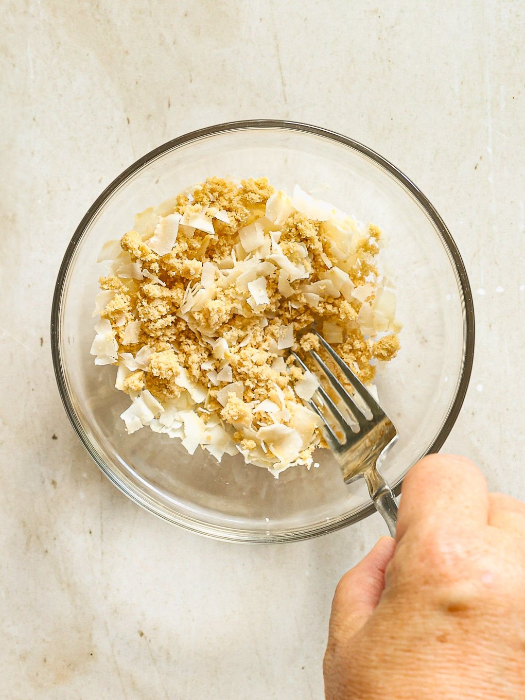 coconut sugar topping for peach muffins.